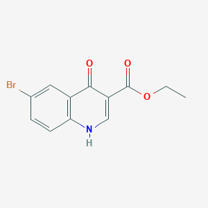 molecular formula C12H10BrNO3 B047433 Ethyl 6-bromo-4-hydroxyquinoline-3-carboxylate CAS No. 122794-99-4