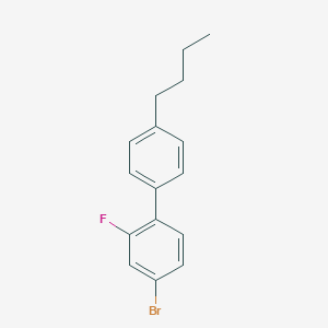 molecular formula C16H16BrF B047434 4-Bromo-1-(4-butylphenyl)-2-fluorobenzene CAS No. 116831-34-6
