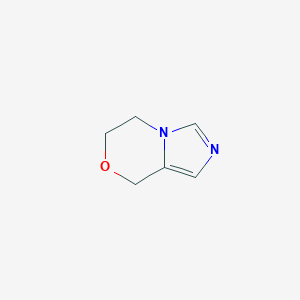 molecular formula C6H8N2O B047435 6,8-Dihydro-5H-imidazo[5,1-c][1,4]oxazine CAS No. 116937-07-6