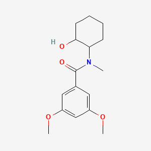 molecular formula C16H23NO4 B4743812 N-(2-hydroxycyclohexyl)-3,5-dimethoxy-N-methylbenzamide 