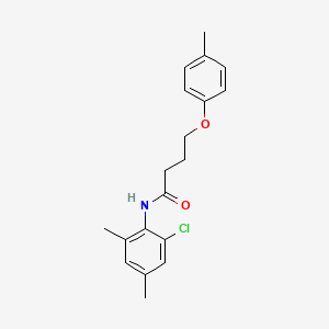 molecular formula C19H22ClNO2 B4743940 N-(2-chloro-4,6-dimethylphenyl)-4-(4-methylphenoxy)butanamide 