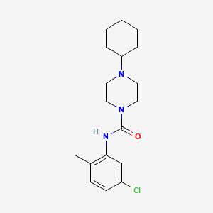 molecular formula C18H26ClN3O B4743990 N-(5-chloro-2-methylphenyl)-4-cyclohexylpiperazine-1-carboxamide 