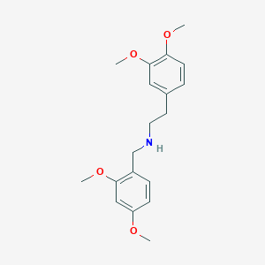 molecular formula C19H25NO4 B4744059 N-(2,4-dimethoxybenzyl)-2-(3,4-dimethoxyphenyl)ethanamine 