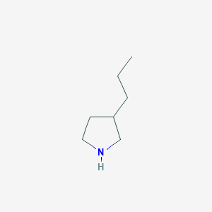 molecular formula C7H15N B047442 3-Propylpyrrolidine CAS No. 116632-47-4