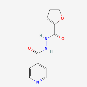 molecular formula C11H9N3O3 B4744208 N'-(Furan-2-carbonyl)isonicotinohydrazide CAS No. 27293-28-3