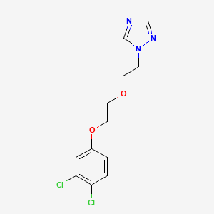 molecular formula C12H13Cl2N3O2 B4744402 1-[2-[2-(3,4-Dichlorophenoxy)ethoxy]ethyl]-1,2,4-triazole 