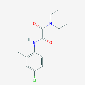 molecular formula C13H17ClN2O2 B4744648 N'-(4-chloro-2-methylphenyl)-N,N-diethylethanediamide 