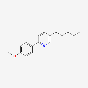 molecular formula C17H21NO B4744720 2-(4-methoxyphenyl)-5-pentylpyridine CAS No. 114936-99-1