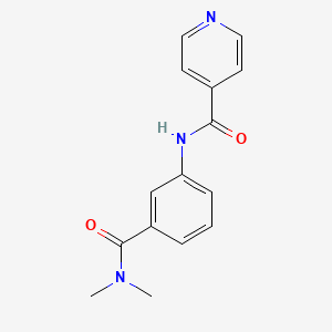 molecular formula C15H15N3O2 B4744792 N-{3-[(dimethylamino)carbonyl]phenyl}isonicotinamide 