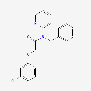 molecular formula C20H17ClN2O2 B4744797 N-benzyl-2-(3-chlorophenoxy)-N-(pyridin-2-yl)acetamide 