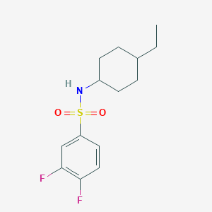 molecular formula C14H19F2NO2S B4745019 N-(4-ethylcyclohexyl)-3,4-difluorobenzenesulfonamide 