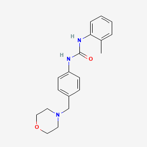 molecular formula C19H23N3O2 B4745083 N-(2-METHYLPHENYL)-N'-[4-(MORPHOLINOMETHYL)PHENYL]UREA 