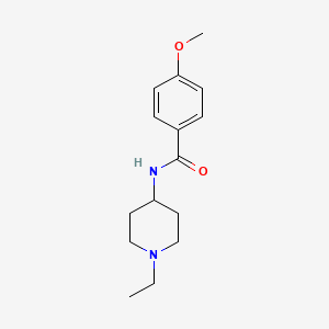 molecular formula C15H22N2O2 B4745103 N-(1-ethylpiperidin-4-yl)-4-methoxybenzamide 