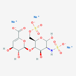 molecular formula C12H16NNa3O16S2 B047453 Heparin disaccharide II-S sodium salt CAS No. 136098-05-0