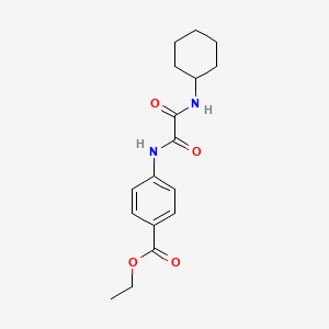 molecular formula C17H22N2O4 B4745382 Ethyl 4-[[2-(cyclohexylamino)-2-oxoacetyl]amino]benzoate 