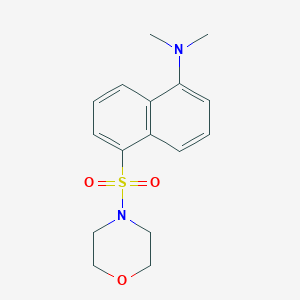 molecular formula C16H20N2O3S B047454 Morpholine, 4-[[5-(dimethylamino)-1-naphthalenyl]sulfonyl]- CAS No. 78323-98-5