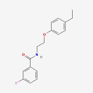 molecular formula C17H18INO2 B4745468 N-[2-(4-ethylphenoxy)ethyl]-3-iodobenzamide 