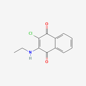 molecular formula C12H10ClNO2 B4746065 2-Chloro-3-(ethylamino)naphthalene-1,4-dione CAS No. 5349-87-1