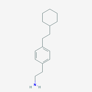 molecular formula C16H25N B047461 2-[4-(2-环己基-乙基)-苯基]-乙胺 CAS No. 124499-31-6