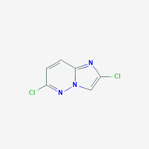 molecular formula C6H3Cl2N3 B047463 2,6-Dichloroimidazo[1,2-b]pyridazine CAS No. 112581-77-8