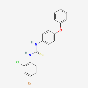 molecular formula C19H14BrClN2OS B4746418 1-(4-Bromo-2-chlorophenyl)-3-(4-phenoxyphenyl)thiourea 