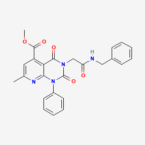 molecular formula C25H22N4O5 B4746562 METHYL 3-[(BENZYLCARBAMOYL)METHYL]-7-METHYL-2,4-DIOXO-1-PHENYL-1H,2H,3H,4H-PYRIDO[2,3-D]PYRIMIDINE-5-CARBOXYLATE 