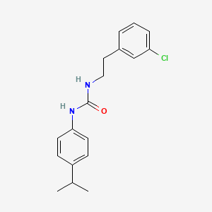molecular formula C18H21ClN2O B4746582 N-(3-CHLOROPHENETHYL)-N'-(4-ISOPROPYLPHENYL)UREA 