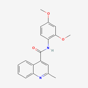 molecular formula C19H18N2O3 B4747230 N-(2,4-dimethoxyphenyl)-2-methylquinoline-4-carboxamide 