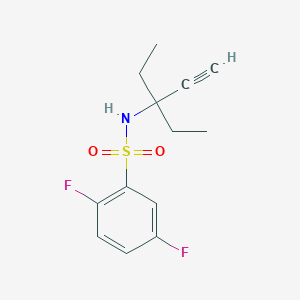 molecular formula C13H15F2NO2S B4747257 N-(3-ETHYL-1-PENTYN-3-YL)-2,5-DIFLUOROBENZENESULFONAMIDE 