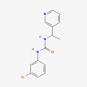 molecular formula C14H14BrN3O B4747363 N-(3-BROMOPHENYL)-N'-[1-(3-PYRIDYL)ETHYL]UREA 