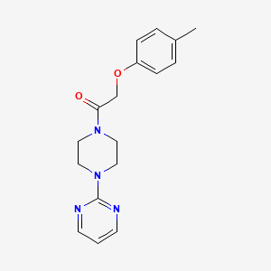 molecular formula C17H20N4O2 B4747522 2-(4-METHYLPHENOXY)-1-[4-(2-PYRIMIDINYL)PIPERAZINO]-1-ETHANONE 