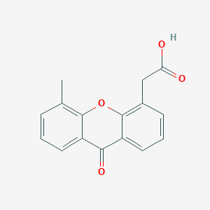 molecular formula C16H12O4 B047477 9H-Xanthene-4-acetic acid, 5-methyl-9-oxo- CAS No. 117570-47-5