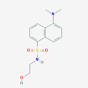 molecular formula C14H18N2O3S B047480 5-(dimethylamino)-N-(2-hydroxyethyl)naphthalene-1-sulfonamide CAS No. 5282-89-3
