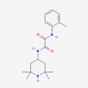 molecular formula C18H27N3O2 B4748039 N'-(2-METHYLPHENYL)-N-(2,2,6,6-TETRAMETHYLPIPERIDIN-4-YL)ETHANEDIAMIDE 