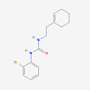 molecular formula C15H19BrN2O B4748092 N-(2-BROMOPHENYL)-N'-[2-(1-CYCLOHEXENYL)ETHYL]UREA 
