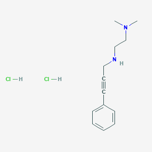molecular formula C13H20Cl2N2 B4748274 N',N'-dimethyl-N-(3-phenylprop-2-ynyl)ethane-1,2-diamine;dihydrochloride 