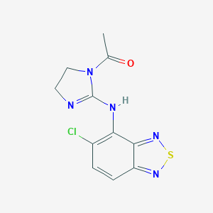 molecular formula C11H10ClN5OS B047487 N-Acetyltizanidine CAS No. 173532-15-5