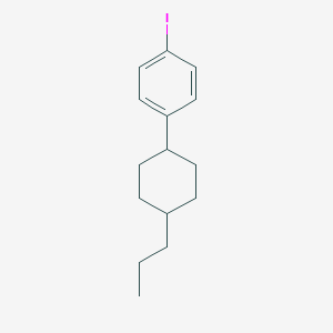 molecular formula C15H21I B047493 1-(反式-4-丙基环己基)-4-碘苯 CAS No. 111158-11-3