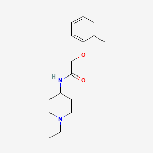 molecular formula C16H24N2O2 B4749642 N-(1-ethylpiperidin-4-yl)-2-(2-methylphenoxy)acetamide 