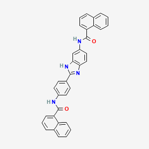 molecular formula C35H24N4O2 B4750443 N-[4-[6-(naphthalene-1-carbonylamino)-1H-benzimidazol-2-yl]phenyl]naphthalene-1-carboxamide 