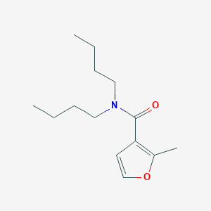 molecular formula C14H23NO2 B4750469 N,N-dibutyl-2-methylfuran-3-carboxamide 