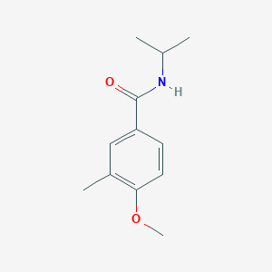 molecular formula C12H17NO2 B4750895 4-methoxy-3-methyl-N-(propan-2-yl)benzamide 