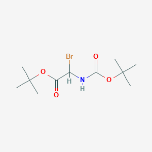 tert-Butyl 2-bromo-2-((tert-butoxycarbonyl)amino)acetate