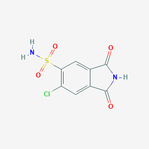 molecular formula C8H5ClN2O4S B047511 4-(Aminosulfonyl)-5-chlorophthalimide CAS No. 3861-99-2