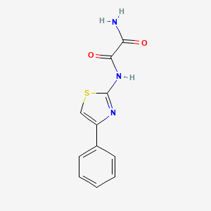 molecular formula C11H9N3O2S B4751261 N-(4-Phenyl-thiazol-2-yl)-oxalamide 