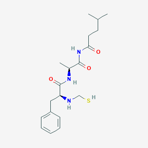 molecular formula C19H29N3O3S B047514 Mercaptomethyl-4-methylpentanoyl-phenylalanylalaninamide CAS No. 119935-96-5