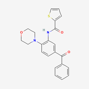 molecular formula C22H20N2O3S B4751710 N-(5-benzoyl-2-morpholin-4-ylphenyl)thiophene-2-carboxamide 