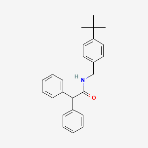 molecular formula C25H27NO B4751786 N-[(4-tert-butylphenyl)methyl]-2,2-diphenylacetamide 