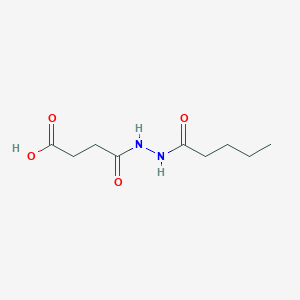 molecular formula C9H16N2O4 B4751996 4-Oxo-4-(2-pentanoylhydrazinyl)butanoic acid 