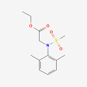 molecular formula C13H19NO4S B4752025 ethyl 2-(2,6-dimethyl-N-methylsulfonylanilino)acetate 